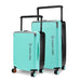 Oslo Durable Polycarbonate Luggage Set: Smooth Spinner Wheels, TSA Lock, Pastel Green