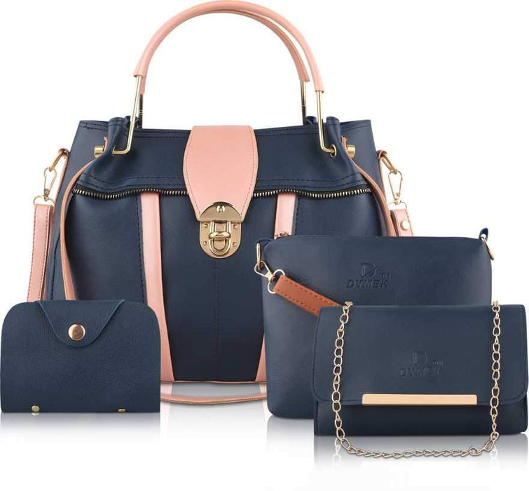 Women Blue Hand-held Bag  (Pack of: 4)